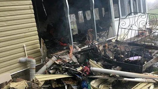 MUĞLA'DA KORKUTAN EV YANGINI