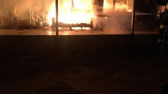 MUĞLA'DA KORKUTAN EV YANGINI