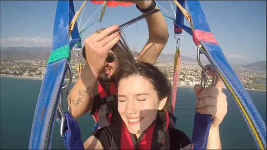 Muğla'da kuaför gökyüzünde saç kesti