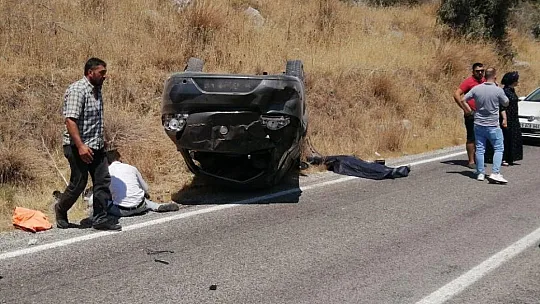 Muğla'da otomobil takla attı: 1 ölü, 4 yaralı