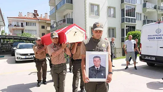 Muğla'da şehit olan orman muhafaza memuru için tören düzenlendi