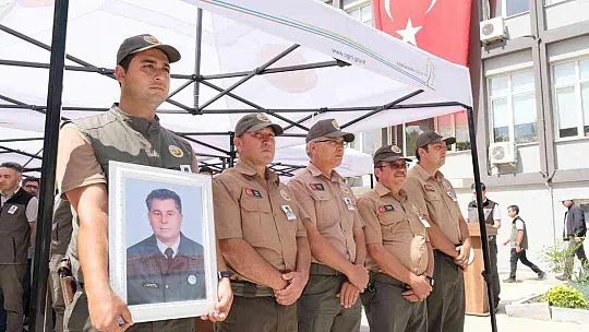 Muğla'da şehit olan orman muhafaza memuru için tören düzenlendi