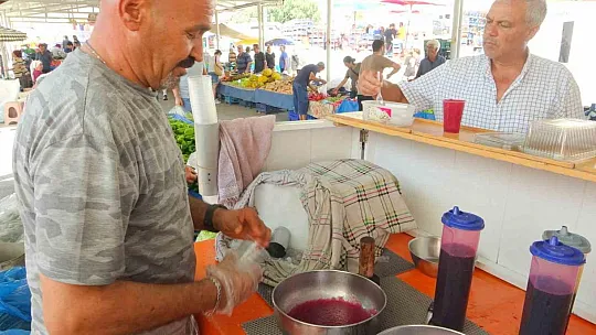Muğla'da sıcaklara kar helvası ile çözüm