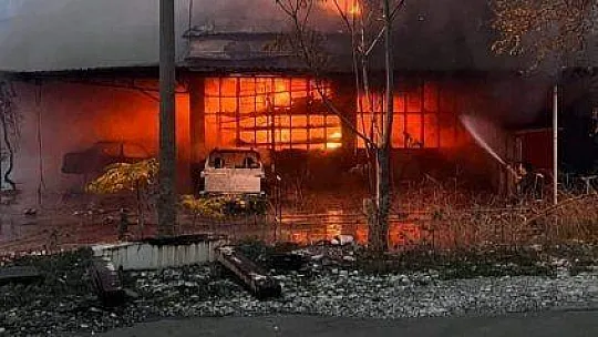 MUĞLA'DAKİ YANGINDA 4 ARAÇ, BİR İŞYERİ KÜLE DÖNDÜ