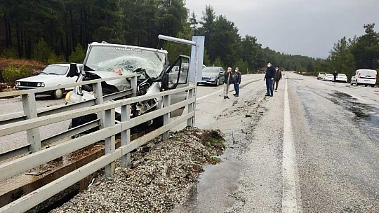 Muğla-Denizli karayolunda kaza: 1 yaralı