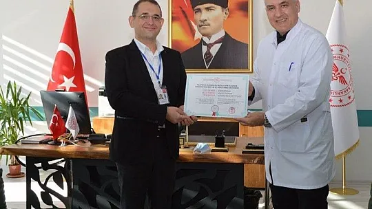 Muğla Eğitim Araştırma Hastanesine Uluslararası sağlık turizmi belgesi