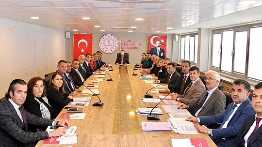 MUĞLA İL MİLLİ EĞİTİM'DE DEĞERLENDİRME TOPLANTISI GERÇEKLEŞTİRİLDİ