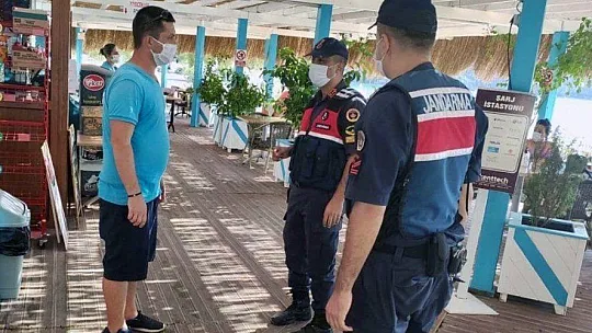 Muğla Jandarmasından 628 personelle Covid-19 denetimi