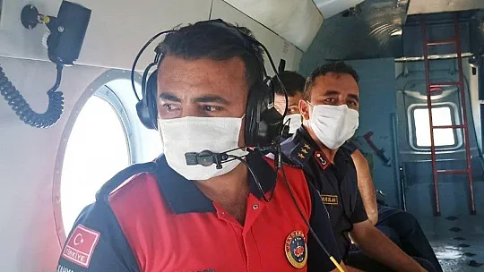 Muğla Jandarmasından helikopterle bayram trafiği denetimi