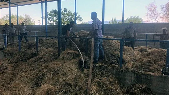 Muhtardan itfaiye tankeri ile yangına ilk müdahale