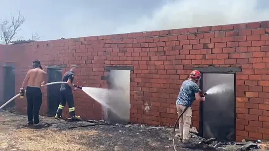 Nefes helikopteri ile yangına ilk müdahale