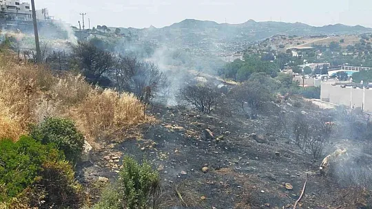 Nefes helikopteri ile yangına ilk müdahale