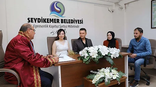 Başkan Otgöz, Genç Çiftlerin Nikah Akitlerini Gerçekleştirdi