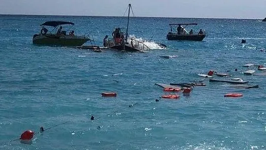 Ölüdeniz açıklarında batan teknedeki tüm yolcular kurtarıldı