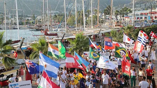 Optimist Dünya Şampiyonası Bodrum'da başladı