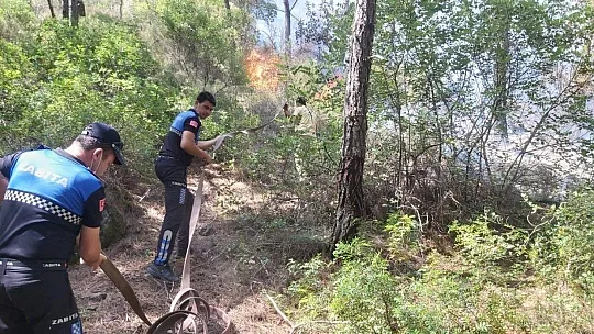 Ören Mahallesi'ndeki yangın kontrol altına alındı