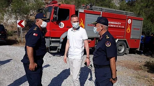 Ören Mahallesi'ndeki yangın kontrol altına alındı