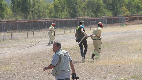 Yangın ekiplerine iş başı eğitimi