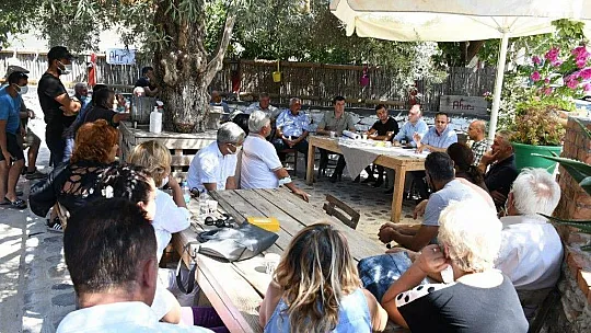 Orman yangınlarında evi yanan vatandaşlar bilgilendirildi