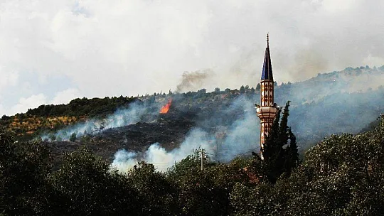 Ormancı türküsünün yakıldığı mahallede korkutan yangın