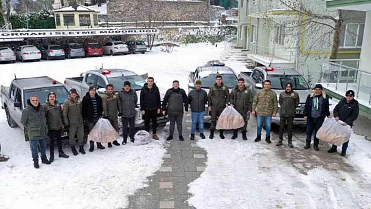 Ormancılar yaban hayatında yaşayan canlıları unutmadı