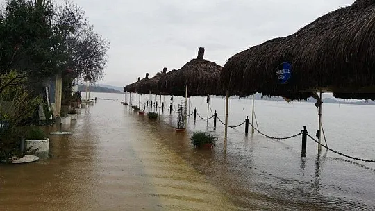 Ortaca'da arı kovanları sular altında kaldı