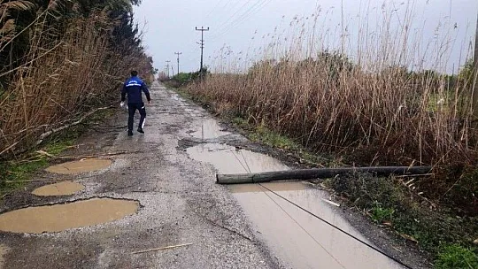 Ortaca'da fırtına çatıları uçurdu, aydınlatma direklerini devirdi