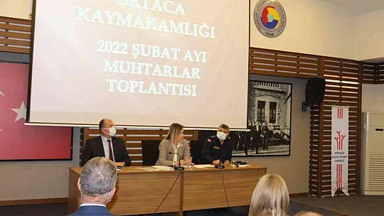 Ortaca'da Şubat ayı muhtarlar toplantısı yapıldı