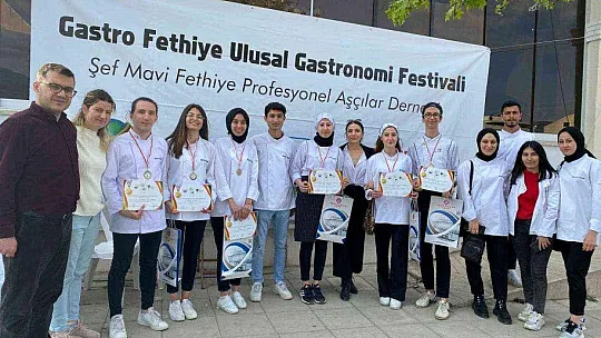 Ortaca Meslek Yüksekokulu aşçılık programı öğrencilerinden yedi madalya