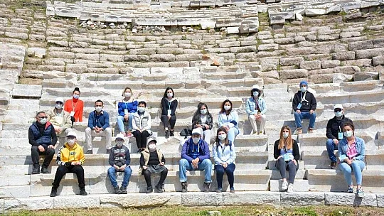 Otizmli çocuklar Knidos'ta kazı yaptı
