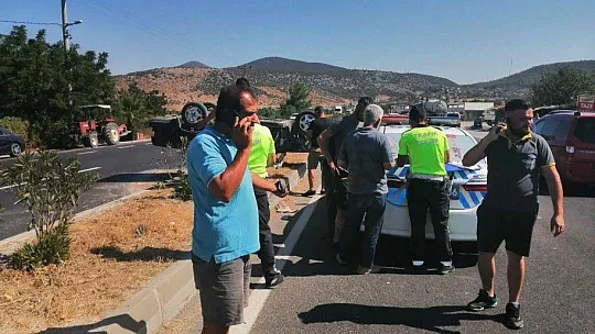 Otomobil takla atarak durabildi: 1 yaralı