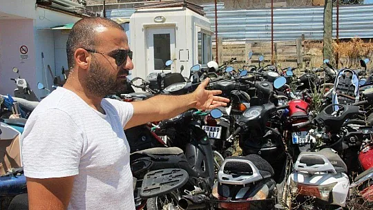 Otoparklar motosiklet mezarlığına döndü