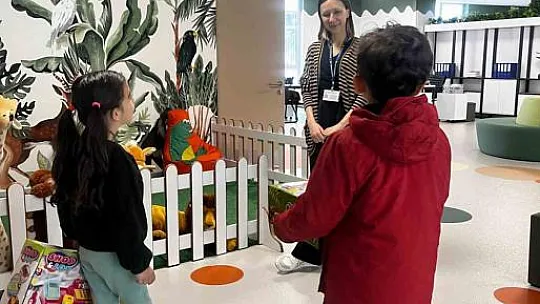 Oyuncak kütüphanesi miniklerin ilgi odağı