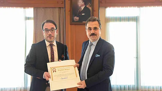 Rektör Çiçek'ten 'Sürdürülebilir Yeşil Kampüs Koordinatörlüğü'ne teşekkür