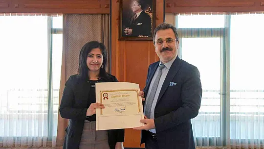 Rektör Çiçek'ten 'Sürdürülebilir Yeşil Kampüs Koordinatörlüğü'ne teşekkür