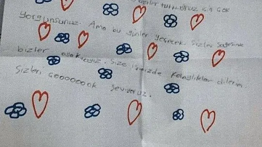 Sağlıkçılara öğrencilerden duygulandıran mektuplar