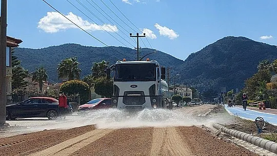 Sahil Bandında parke çalışması başladı