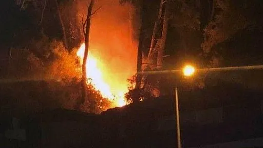 Sakin Kent Akyaka'da orman yangını