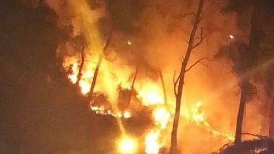 Sakin Kent Akyaka'da orman yangını