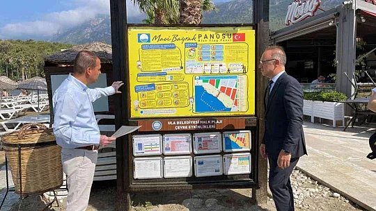 Sakin Kent Akyaka plajı 'Mavi' gerdanlığını taktı