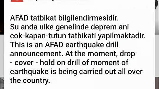 FETHİYE'DE 18.57 TATBİKATI YAPILDI