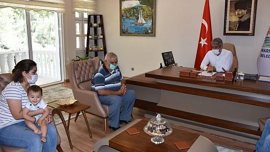 Şehit orman işçisinin ailesi Başkan Oktay ile görüştü