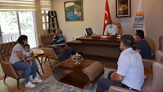 Şehit orman işçisinin ailesi Başkan Oktay ile görüştü