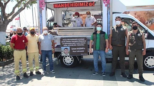 Şehit ormancı için lokma hayrı yapıldı