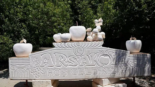 ARSA'NIN ÜNLÜ MEYVELERİ GİRİŞ KAPISINI SÜSLEDİ
