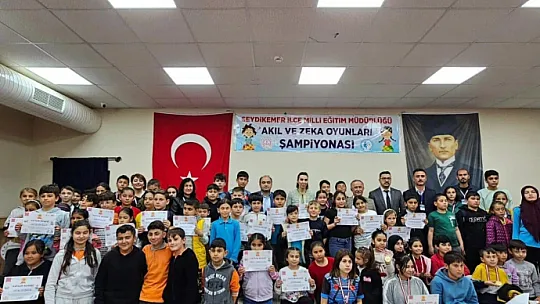 Seydikemer'de Akıl ve Zeka Oyunları Şampiyonası sona erdi