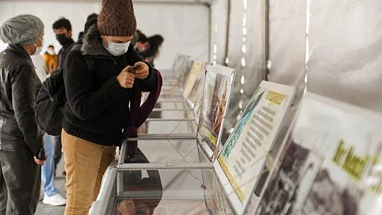 Seyit onbaşının heykeli bir anda canlanınca herkes şok oldu