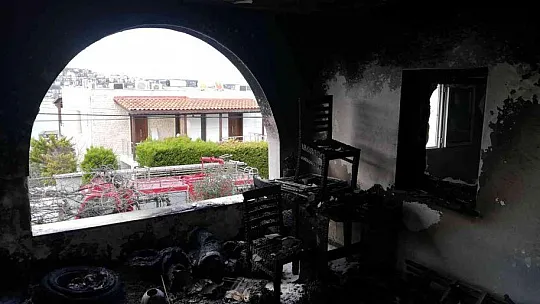 Soba külü yangın çıkardı