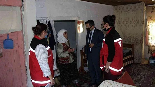 Sosyal yardım almayan ve alan ailelere ziyaret