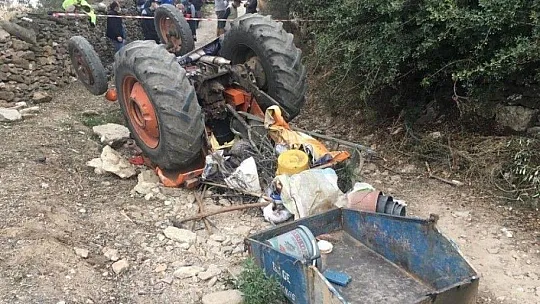 Takla atan traktör karı kocayı hayattan kopardı